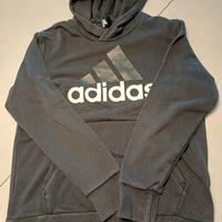 Felpa Adidas con cappuccio grigia