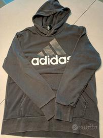 Felpa Adidas con cappuccio grigia