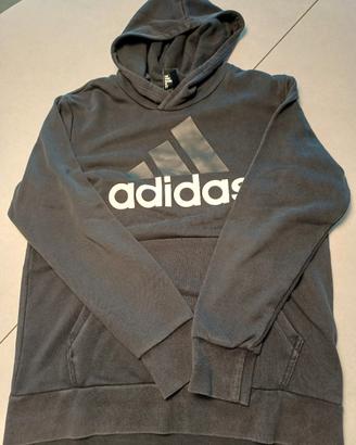 Felpa Adidas con cappuccio grigia