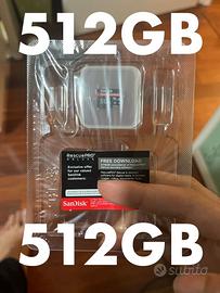 Micro sd 512 gb express per switch 2 sandisk