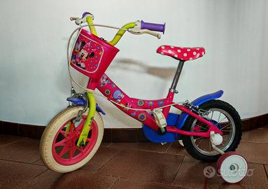 bicicletta per bambine di Minnie Mouse da 14 polli