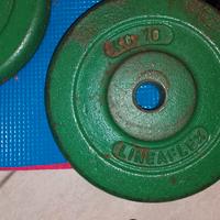 2 dischi pesi 10kg 28mm