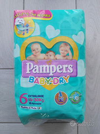 Misura 6 Pannolini Pampers Baby Dry - 24confezioni