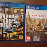 ps4: GTA 5 + far cry new dawn