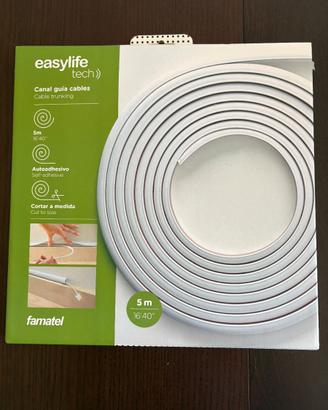 Canalina Passacavi Flessibile Adesiva 5m Easylife