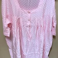 Vintage Malizia camicia da notte seta rosa III