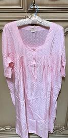 Vintage Malizia camicia da notte seta rosa III