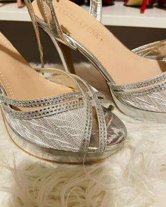 Scarpe donna Argento Vacilla Punk nr.40
