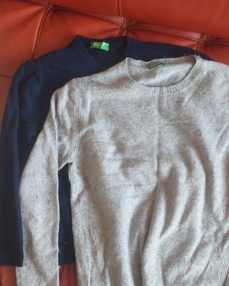 2 maglioncini Benetton 8-10 anni