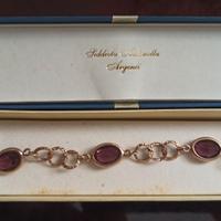 Bracciale argento e ametista