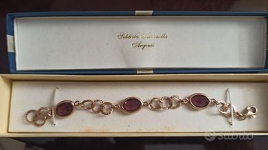 Bracciale argento e ametista