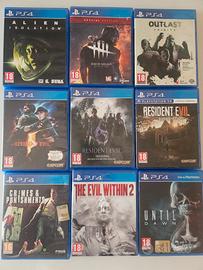 collezione gioco horror ps4 originali 