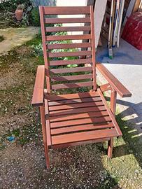 Sedia sdraio giardino o terrazzo