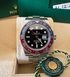 Rolex Gmt ceramica pepsi oyster anno 2021 full set