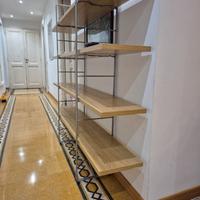 Libreria scaffale Enerli Ikea metallo e  rovere