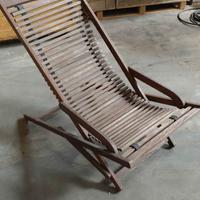Sedia sdraio in legno