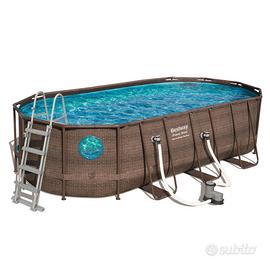 Piscina Bestway ovale fuori terra power steel