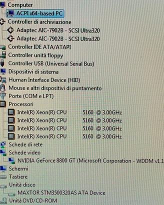 PC Fisso CPU Intel XEON