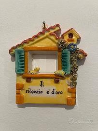 Quadro "Il silenzio è d'oro" Originale Anni 50