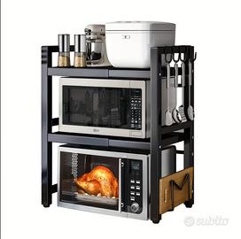 Scaffale cucina regolabile porta microonde 