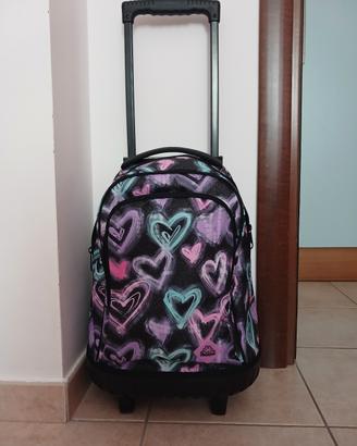 zaino nuovo con ruote per bambina 