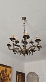 Lampadario Vintage a 12 Luci - Stile Rococò
