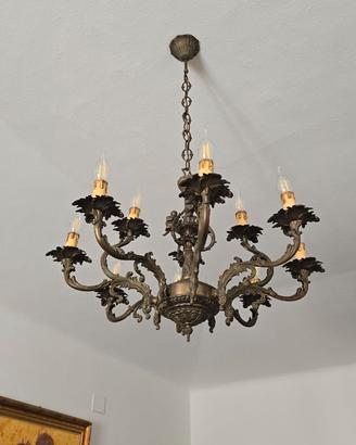 Lampadario Vintage a 12 Luci - Stile Rococò