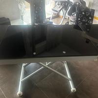 Tavolo in cristallo allungabile