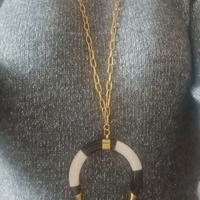 Collana "fortuna" con corno in osso