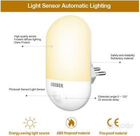 Luci notturne a led con sensore - Nuove