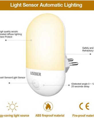Luci notturne a led con sensore - Nuove