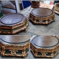 BASE IN LEGNO D40 CM MOD. MICHELANGELO OTTAGONALE