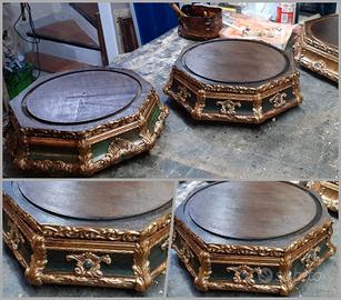 BASE IN LEGNO D40 CM MOD. MICHELANGELO OTTAGONALE