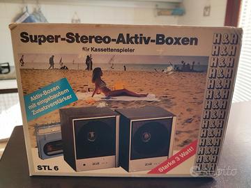 Casse acustiche vintage, marca H&H modello STL 6