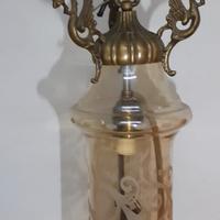 lampadario vintage sospensione putto