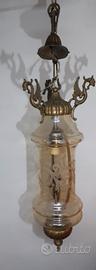 lampadario vintage sospensione putto