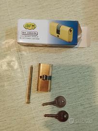 Cilindro di sicurezza ovale iin ottone IBFM 