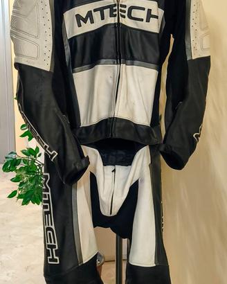 Tuta Moto Pelle M-TECH Divisibile - Taglia 52