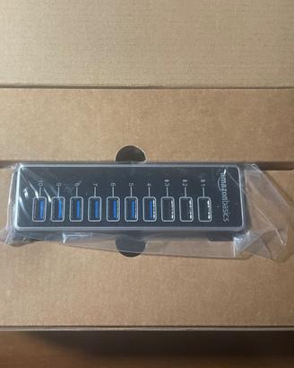 Hub USB 3.1 Amazon Basics 10 porte con alimentator
