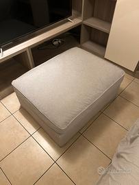 Pouf puff ikea 70x90 grigio
