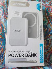 POWER BANK WIRELESS 4000 mAh NUOVA