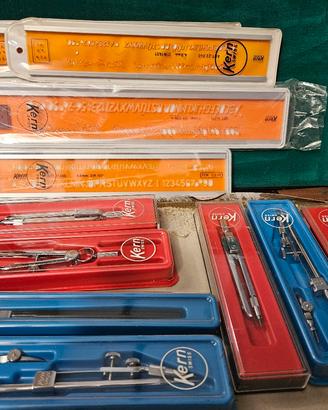COMPASSI VARI UTILIZZI SET E NORMOGRAFI X TECNICI