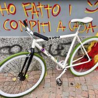 Bicicletta CREATE scatto fisso/libero e 3 manubri