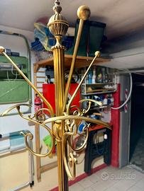 Attaccapanni vintage ottone e marmo