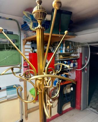 Attaccapanni vintage ottone e marmo