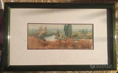 2 Acquerelli dell'artista Lucio Vizzaccaro