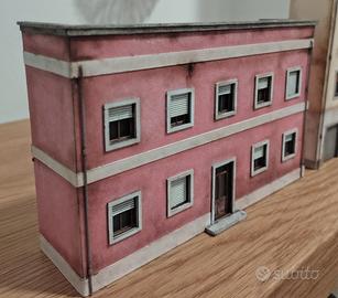 Plastico Diorama Edificio FS 1/87 fondaleper 