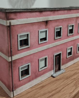 Plastico Diorama Edificio FS 1/87 fondaleper 