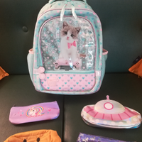 Zaino asilo o scuola elementare con gattino