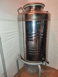 Fusto olio inox